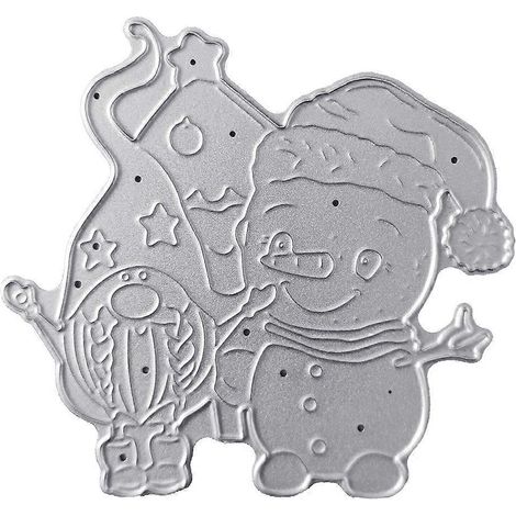 Weihnachtsmann-Schneemann-Metall-Stanzschablone DIY Scrapbooking Album Papier