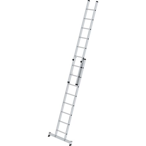 Günzburger Steigtechnik Echelle coulissante à échelons 2nombre de barreaux avec traverse nivello 2 x 8 barreaux - 020408 (1/5)