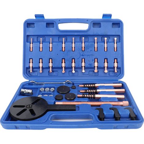 Kit d'extracteur de roulements, extracteur de roulements internes, outil de démontage de roulements à trous borgnes, extracteur de roulements, bleu (1/5)