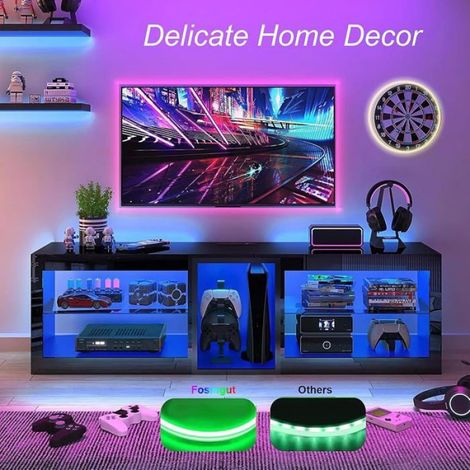 Rouge Ruban LED COB 2m, DC5V USB Bande Chambre 480LED/m CRI90+ 4mm Dimmable Fancy TV DC5V-4mm Rouge BANDE LED (1/5)
