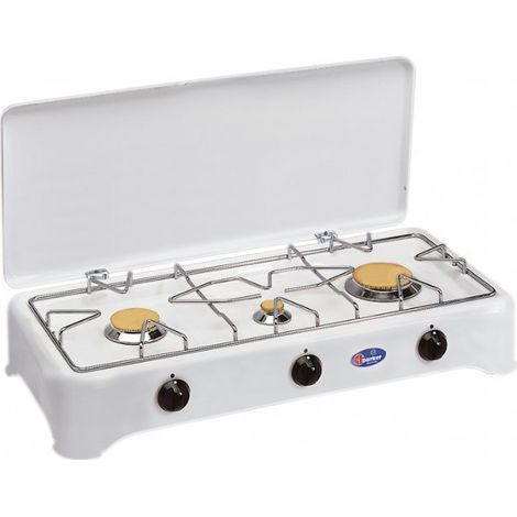 Fornello a Gas Gpl / Metano 3 Fuochi CFParker mod. 5324CB  Metano (1/2)