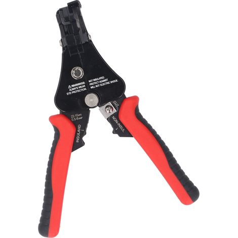 Pince à dénuder, coupe-fils et sertisseuse 3 en 1 avec réglage de la taille, pour câbles de 8 à 18 AWG (dénudage et sertissage de 10 à 22 AWG). (1/5)