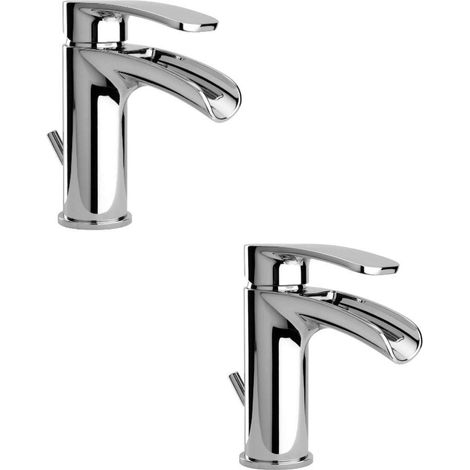 Paire de robinets pour lavabo et bidet modèle cascade Paini OVO KITOVO2 (1/2)