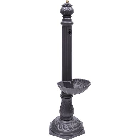 Fontaine a colomne modèle Venere pour jardin potager avec or sans robinet au choix : sans robinet (1/3)