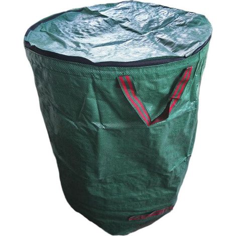 300-Liter-Gartensack (grün) – Abfallsack für Laub und Pflanzenabfälle – Wiederverwendbar, faltbar und freistehend (1/5)
