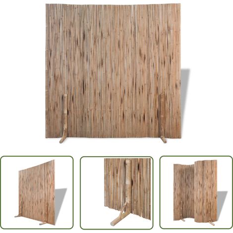 The Living Store Bambuszaun 180×170 cm - Bambuszäunen - Gartenzaun - Terrassenzaun - Raumteiler - Flexible Zaunanlage (1/5)