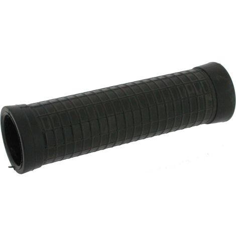 Poignée ronde en caoutchouc - Lot de 1 - Diamètre 27/28 mm - Prise ergonomique antidérapante - Pour outils et machines - Noir 123 mm