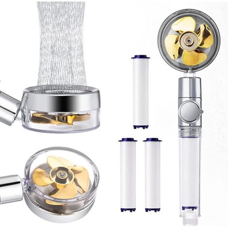 Doccept Soffione con Elica Turbo Vortex, ahorro de agua y fácil limpieza. (1/5)