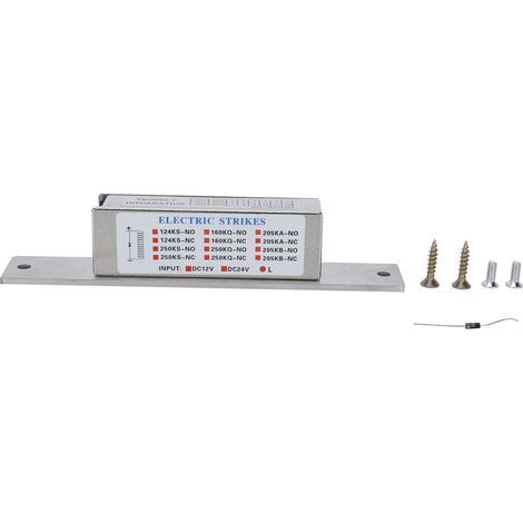 12V Gâche Électrique Étroite pour Cadre de Porte Cathodique Serrure Domestique Fournitures Maison (1/5)