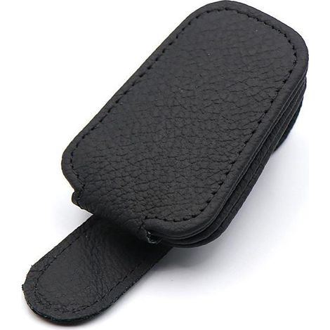 Magnetischer Brillenhalter für die Sonnenblende, Sonnenbrillenetui aus Leder, Organizer für Autozubehör