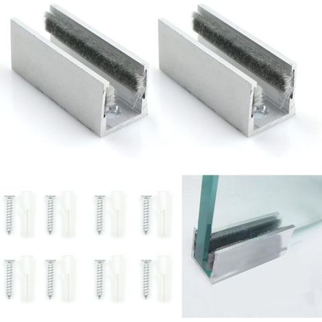 Sliding Glass Door Guide - Floor Roller Floor Guide Roller Sliding Door System Accessories for Frameless Glass Sliding Doors, 2 Pieces (1/5)