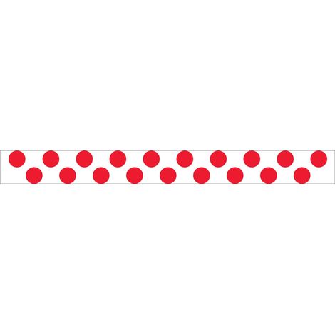 Lot 2 bandes 100mm x 1m - Double ronds Rouge - 4640211