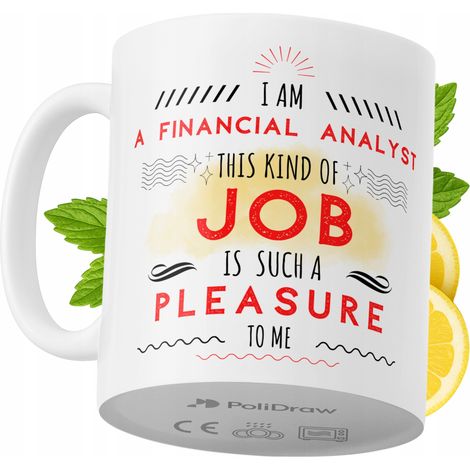 Mug humoristique pour analyste financier, avec un texte amusant et un design graphique original. Idéal pour les anniversaires, les fêtes et les occasions spéciales. Mug premium pour la maison, le bure