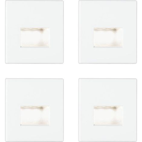 Paulmann 41309 41309 Lampada da incasso a parete a LED Kit da 4 LED (monocolore) LED Bianco opaco