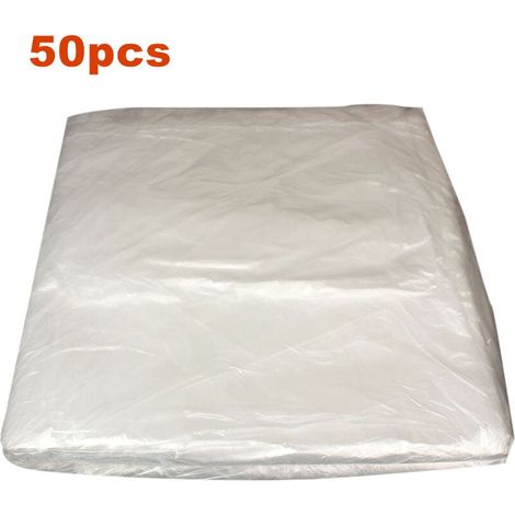 Housses De Siege En Plastique Jetables Pour Voiture Housses De Protection De Siege Transparentes Universelles Housse De Securite Pour Siege Transparent Jetable Anti-Poussiere, 50 Pieces (1/5)