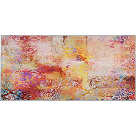 Alfombra de pelo corto 80 x 150 cm con patrón abstracto multicolor Isparta (1/5)