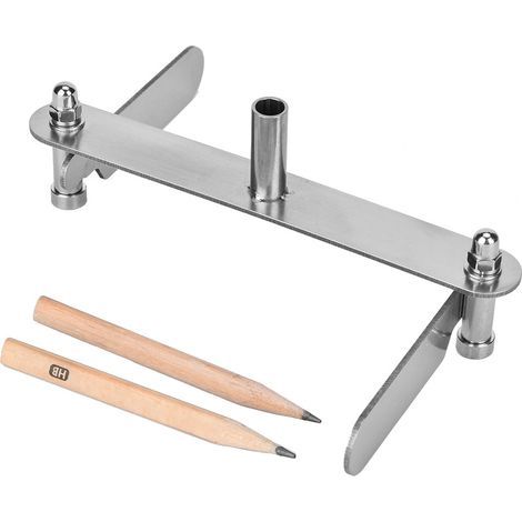 Pointe à tracer de centrage avec large champ d'application - Pratique pour les outils de travail du bois, le matériel d'atelier (40 à 100 mm) (1/5)