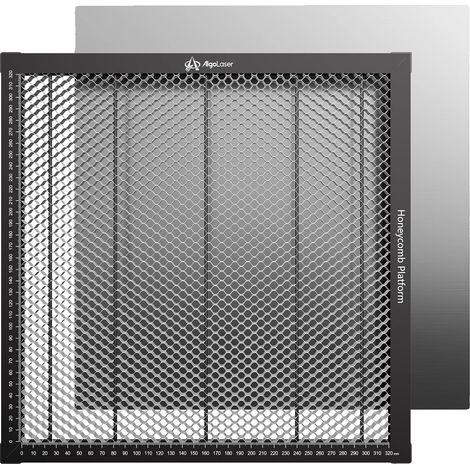Lit Laser en Nid d'Abeille, Plaque en Aluminium, Dissipation Efficace de la Fumée, 320x320mm (1/2)