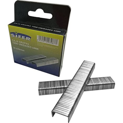 GRAFFIO ZINCATO SIFER N° 610,6 x 6 MM SCATOLA 1000 UNITÀ