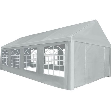 Tela de tienda sin estructura 8 x 4 m Gris PE vidaXL (1/5)