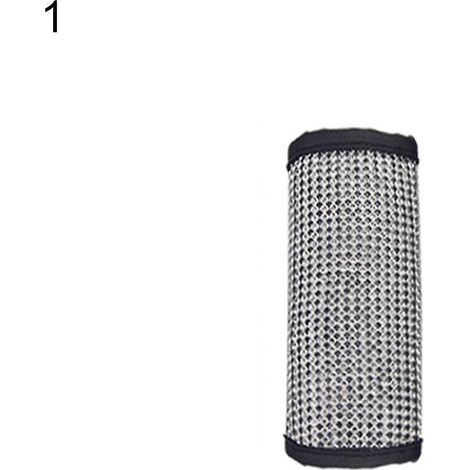 Housse de protection pour pommeau de levier de vitesse et de frein à main de voiture en similicuir brillant orné de strass (Dys Auto Shop) (1/5)