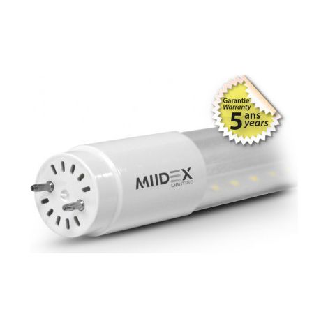 Tube LED T8 18W 4000K 1500 mm Clair Phase / Neutre même côté - Garantie 5 ans Miidex Lighting® (1/2)