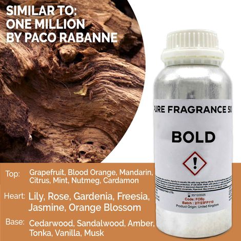 Huile parfumée pure audacieuse - 500 ml- Vendu par 1