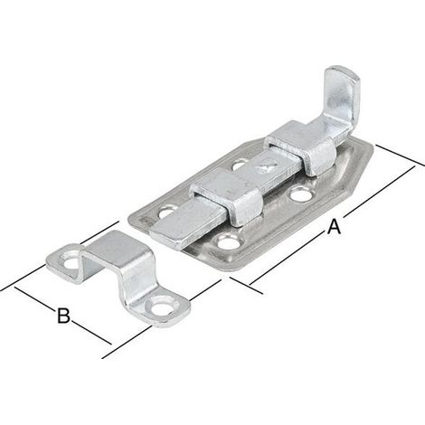 Vormann Mini-Riegel m.Schlaufe 40x22 mm verz. (1/2)