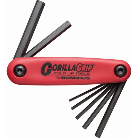 GorillaGrip® Messer mit 7 Inbusschlüsseln metrisch 7 2-8mm  Bondhus 12587