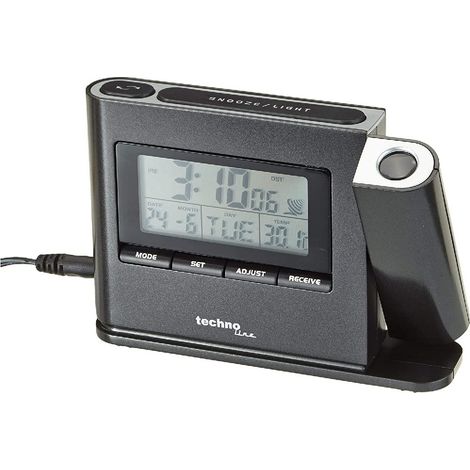techno line WT 519 Orologio Radio, Nero, 12.9x3.4x9.2 cm (1/4)