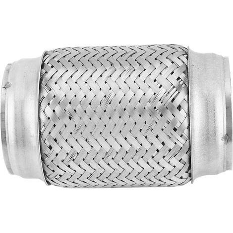 Tuyau flexible d'échappement en acier inoxydable tressé, joint de dilatation 76mm x 150mm (1/5)