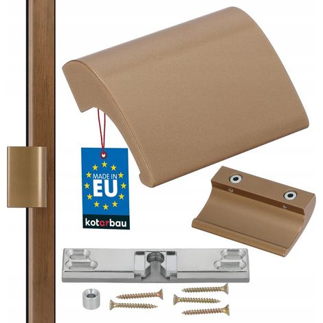 Poignée en aluminium Balk DE LUXE F4 PATINE + VERROU (1/5)