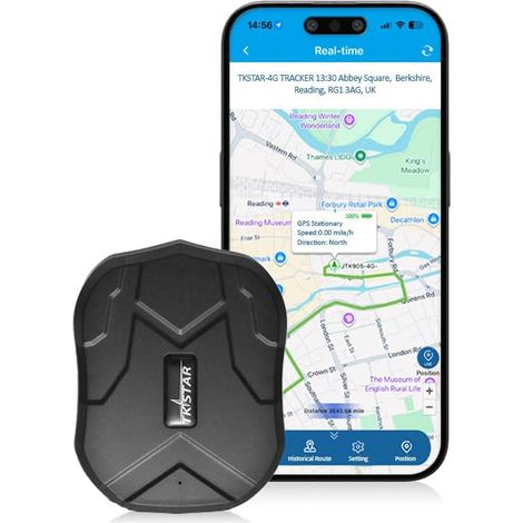 Mini Waterproof Tracking Board with Strong Magnetic Long Standby GPS Tracker for Seniors Children Pets Car - Magnetic (1/5)