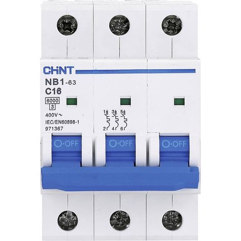 Interruptor Chint nb1l 3 polos 10 A
