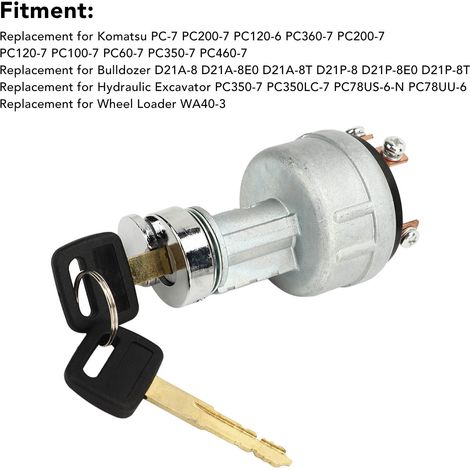 Interruptor de arranque 22B0611910 para Komatsu PC-7, PC200-7, PC120-6, PC360-7, PC200-7 y similares. (1/5)