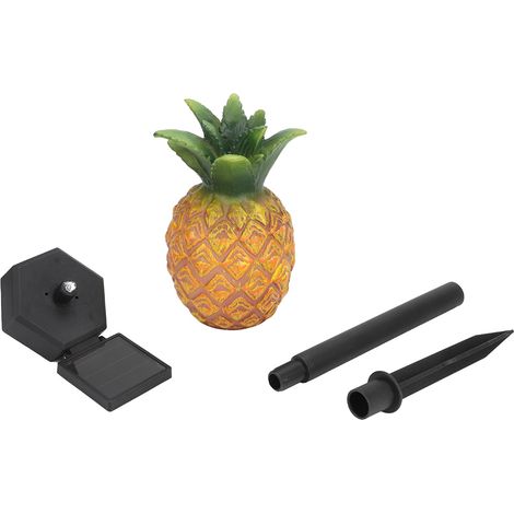 Lámpara solar LED impermeable para exteriores, ideal para jardín, césped, patio, parque o villa – Piña (1/5)