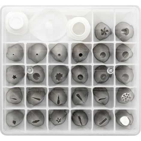 Decora 0263380 Cofanetto 26 Cornetti Decora Standard Con 2 Adattatori E Spil