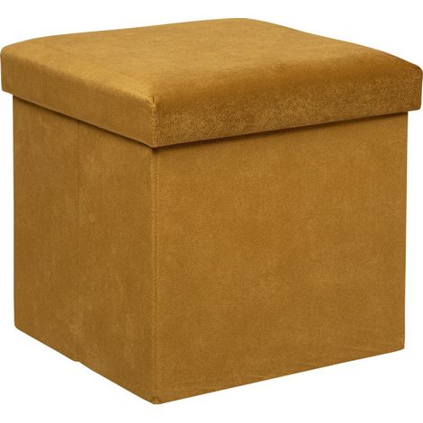 Pouf coffre pliable "Lilou" Atmosphera