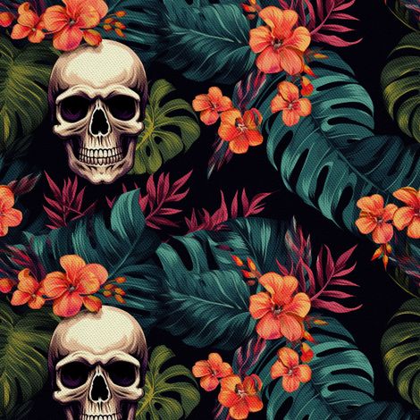 Tela decorativa para exteriores Oxford - Motivo de calavera I DX4737 (1/5)