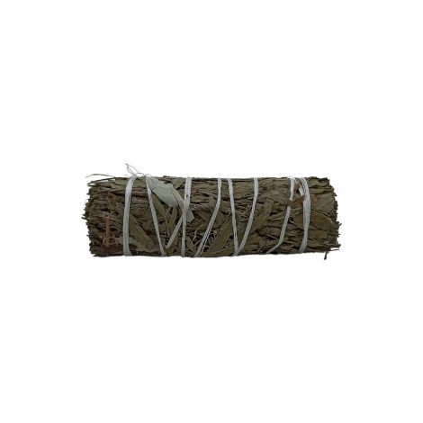 Smudge Stick - Sauge Blanche et Feuillage Pirul- Vendu par 1 (1/2)