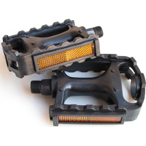 TRADE SHOP - Pedali Per Bicicletta Set 2 Pezzi Standard Con Catarifrangenti Universali - (1/3)