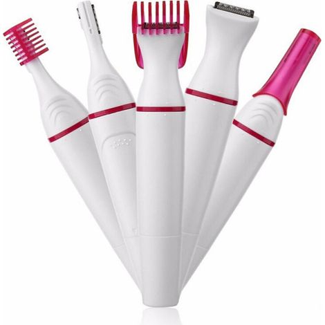 Rasoir électrique 5 en 1 pour femme Mini tondeuse Rasoir électrique pour femme (1/5)