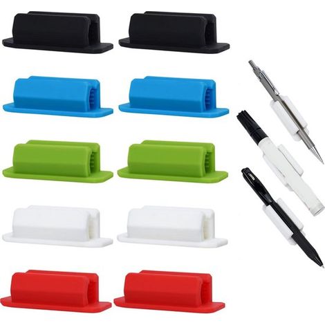 Set di 10 portapenne, portapenne autoadesivi, vassoi portapenne, scatola portapenne per riporre le penne (1/5)