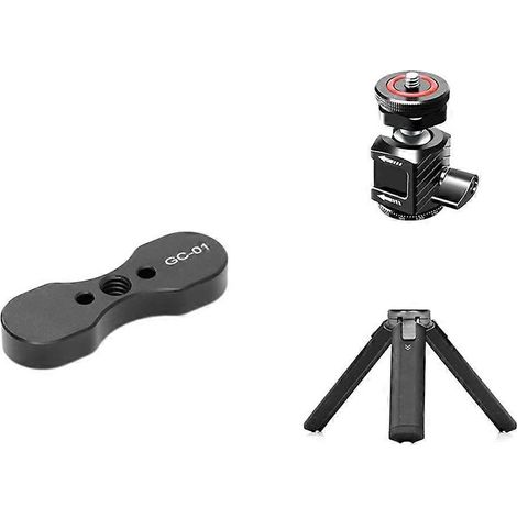Pied de lampe LED magnétique GC-01 en forme de cacahuète pour lampe à colonne d'air, idéal pour le streaming en direct et l'éclairage photographique. (1/5)