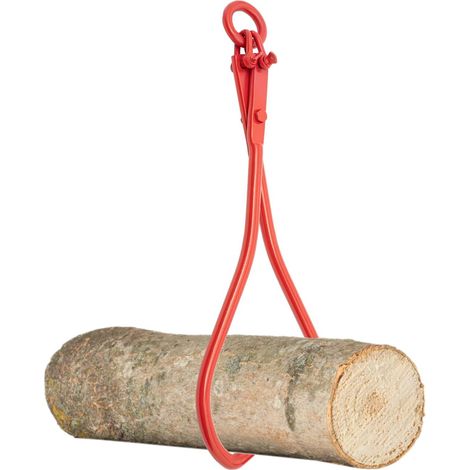 Handzwinge für die Holzbearbeitung – Für Baumstämme bis 910 mm – 1000 kg Zugkraft – Mit 2 Spannbacken – Rot