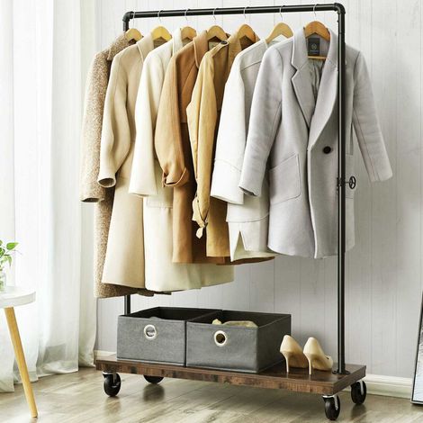 Etagère à vêtements Allsop 104,5 x 40 x 162 cm Marron-noir (1/5)