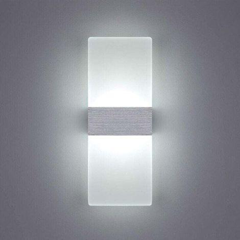 6W Applique Murale Intérieure LED 6000K Blanc Froid Acrylique Applique Murale Design Moderne Taille: 29x11CM Utilisé pour décorer le salon chambre couloir escalier étude etc. - RW (1/4)