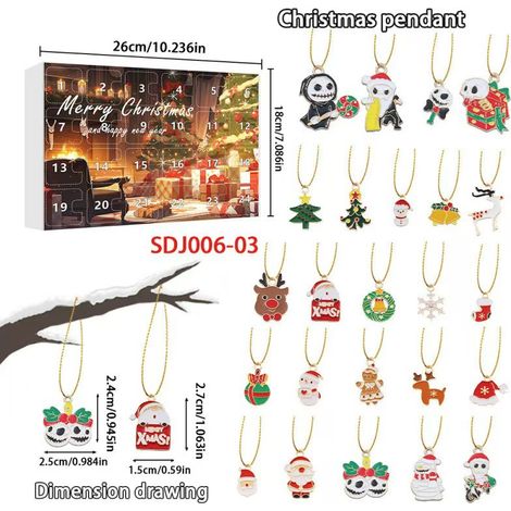 New Creative Christmas Series Blind Box Christmas 24-Day Calendar Box Cartoon Snowman Surprise Box - SDJ006—03 -