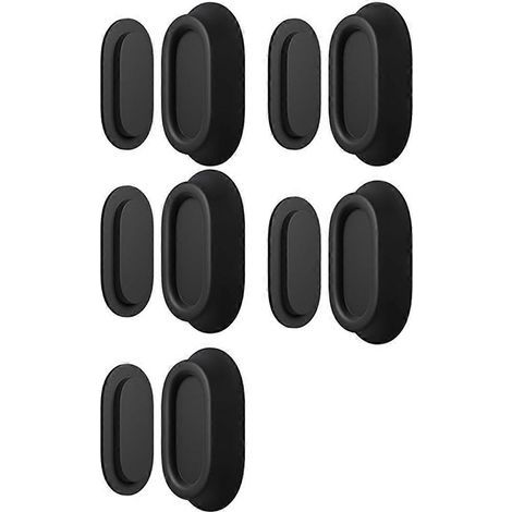 Lot de 5 supports magnétiques muraux pour télécommandes. organisateur de télécommandes en silicone adhésif pour téléviseur (1/5)