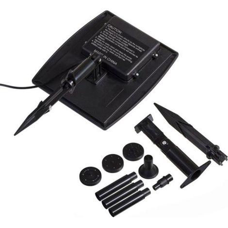 Pompe À Eau Solaire - 9 V 2,5 W - Pour Fontaine Aquarium Étang Jardin Piscine - Submersible - 200 L/H - 45 À 60 Cm Hauteur De Refoulement - 1 Pièce (1/4)